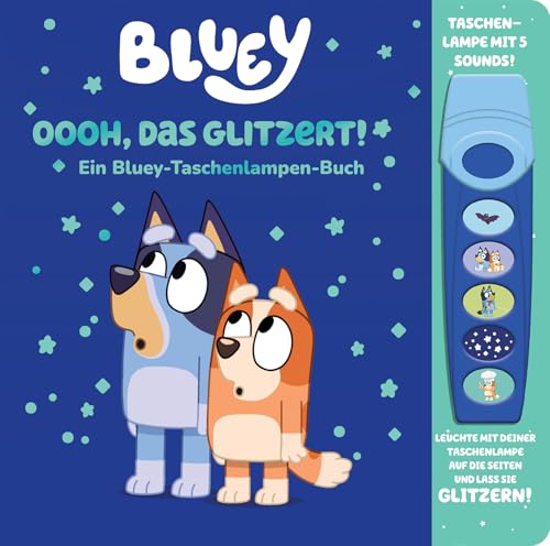 Bluey - Oooh, das glitzert! - Interaktives Taschenlampen-Soundbuch mit 5 Geräuschen und Glitzerseiten Bluey - Oooh, das glitzert! - Interaktives Taschenlampen-Soundbuch mit 5 Geräuschen und Glitzerseiten