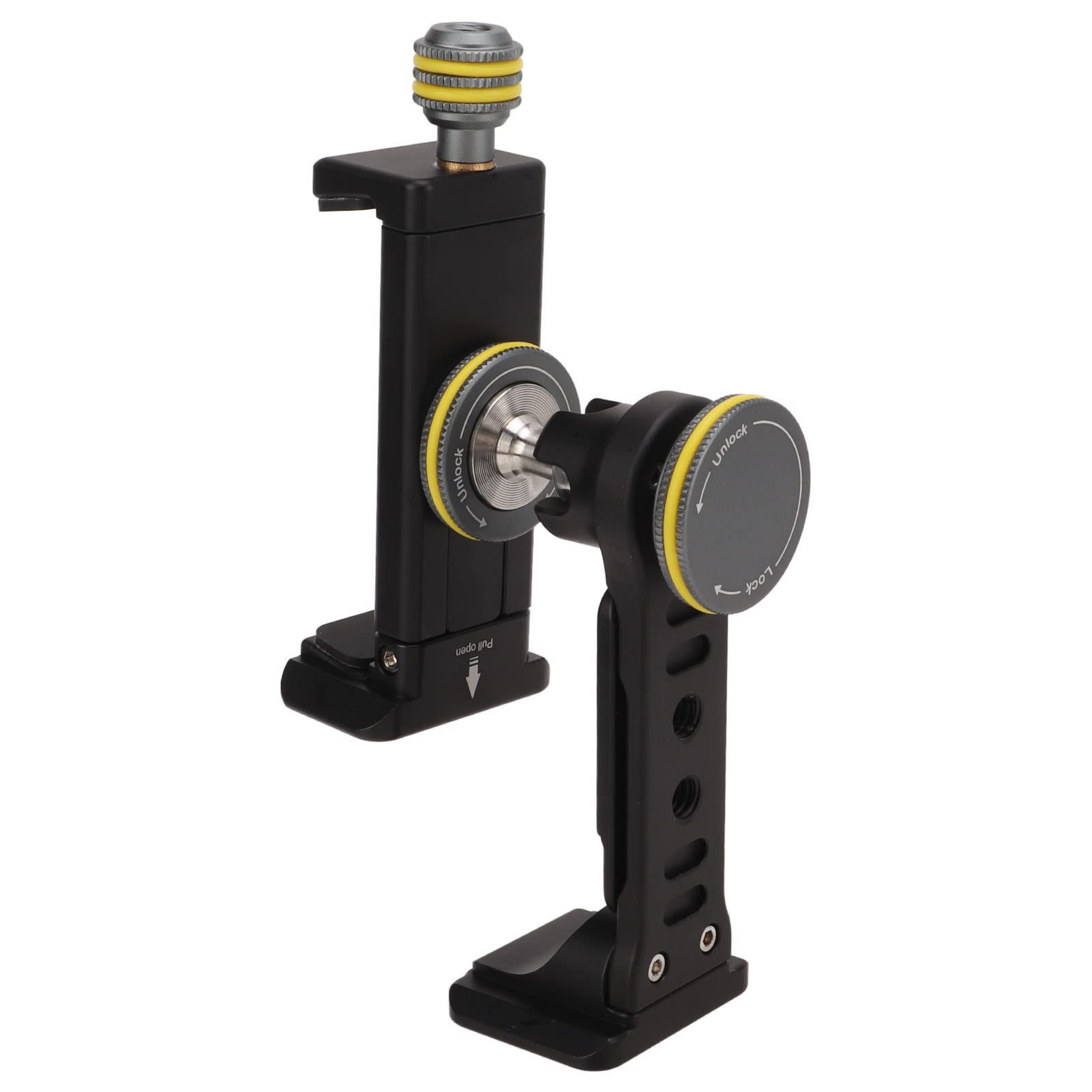 VELEDGE V3 Supporto Universale per Treppiede per Telefono Cellulare in Lega di Alluminio con Rotazione di 360 Gradi per Video Live Vlog