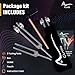 Tuning Forks for Healing (128Hz, 256Hz, 512Hz) Chakra Balancing Medical-Grade Chakra Set-Tuning Fork Set Frequency Healing Devices for Yoga, Sound Therapy, Musical Instruments, Meditation Accessories