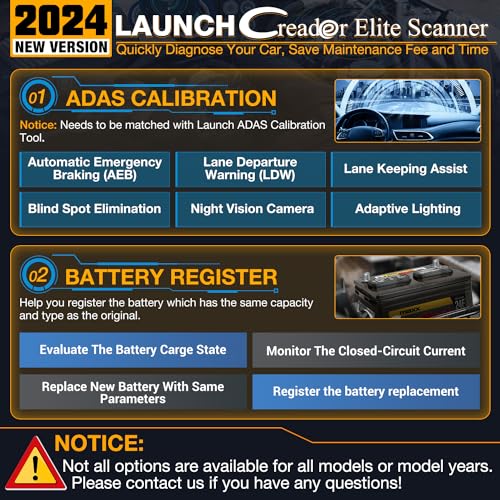 2025 LAUNCH Creader Elite fit for GM Bi-Directional Scanner, All Resets Full System Diagnostic Scan Tool, ECU Coding, Full OBD2 Code Reader for Buick/Chevrolet/Cadillac/GMC, Lifetime Free Update