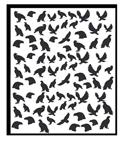 Eagle Collection (Eagle Nail Stickers Black)