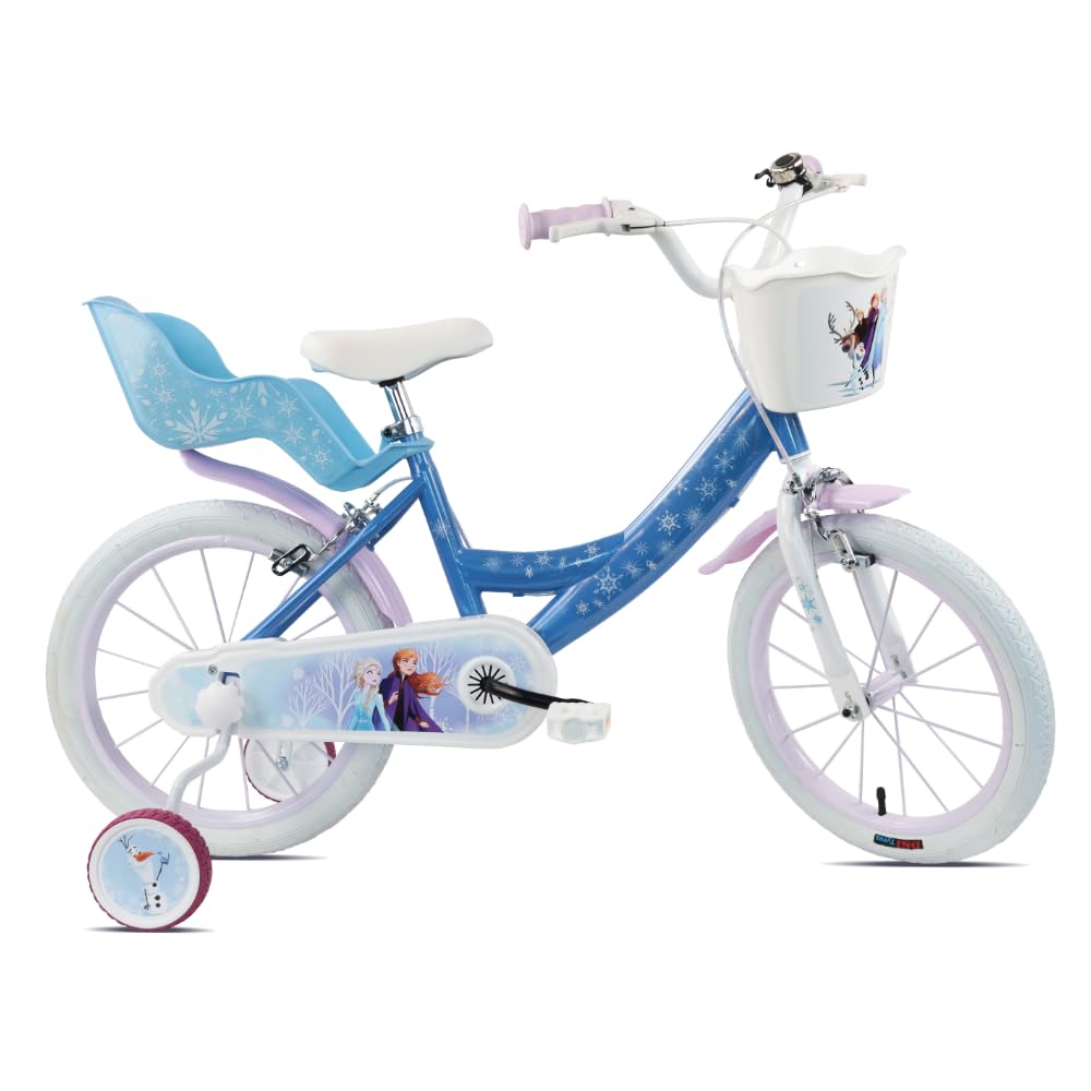 TECNOBIKE SHOP - VENDITA ACCESSORI GIOCATTOLI Vélo Enfant Fille Vélo Denver Albri Frozen - Taille 16 pouces