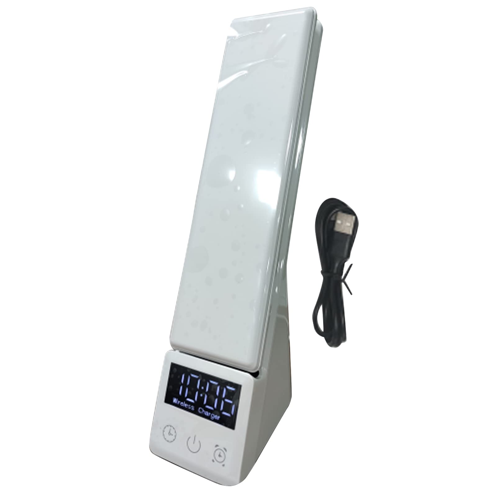 Lampada da Scrivania a LED Lampada da Tavolo Pieghevole da 3 Pollici con Attacco Rapido per Ufficio e Camera da Letto (WHITE)