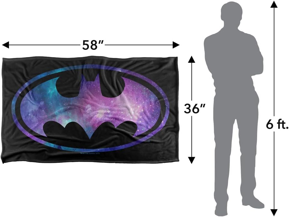 Batman Galaxy Signal Silky Touch Super Soft Throw Blanket 36" x 58",Galaxy Signal