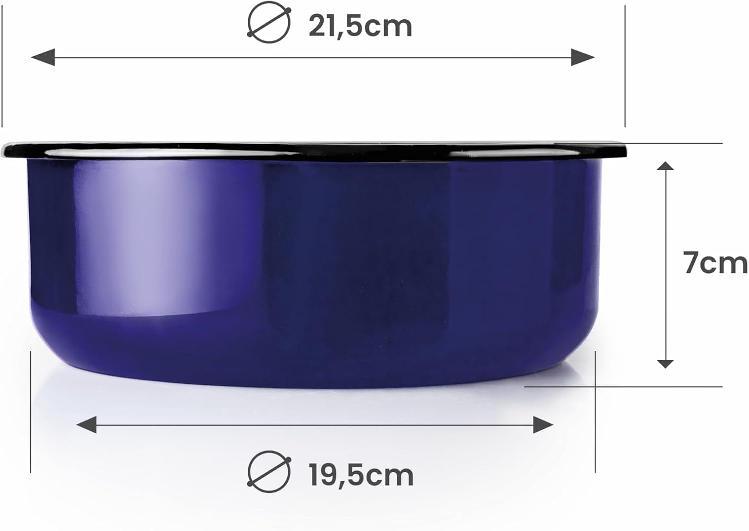Ibili 20 cm Air Fryer Pan - Vitrified Enamelled Steel image 2