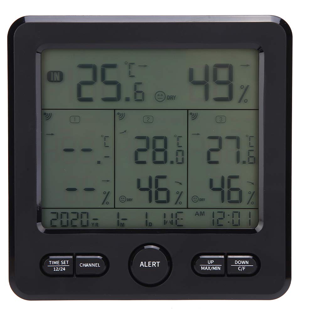 TS-6210 - Termómetro de temperatura para exteriores, kit de temperatura inalámbrico, termómetro digital inalámbrico para estación meteorológica, con