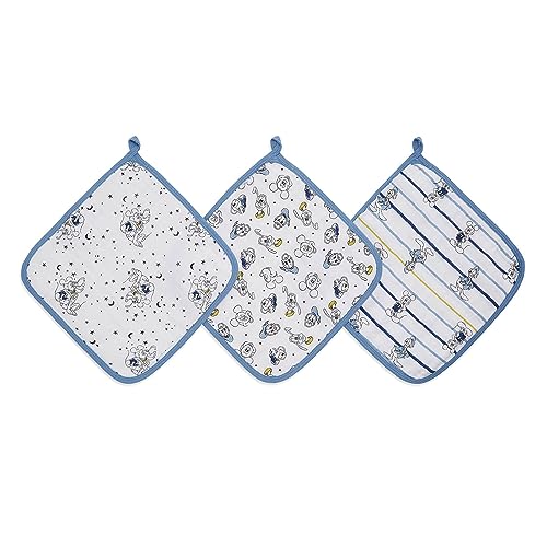 aden + anais essentials(エイデンアンドアネイエッセンシャルズ)日本正規品 ウォッシュクロスセット 3枚セット ガーゼハンカチ ディズニー ミッキー 出産祝い ベビーギフト 赤ちゃん用 柔らかいWCADAEDEWCC30006DIJB