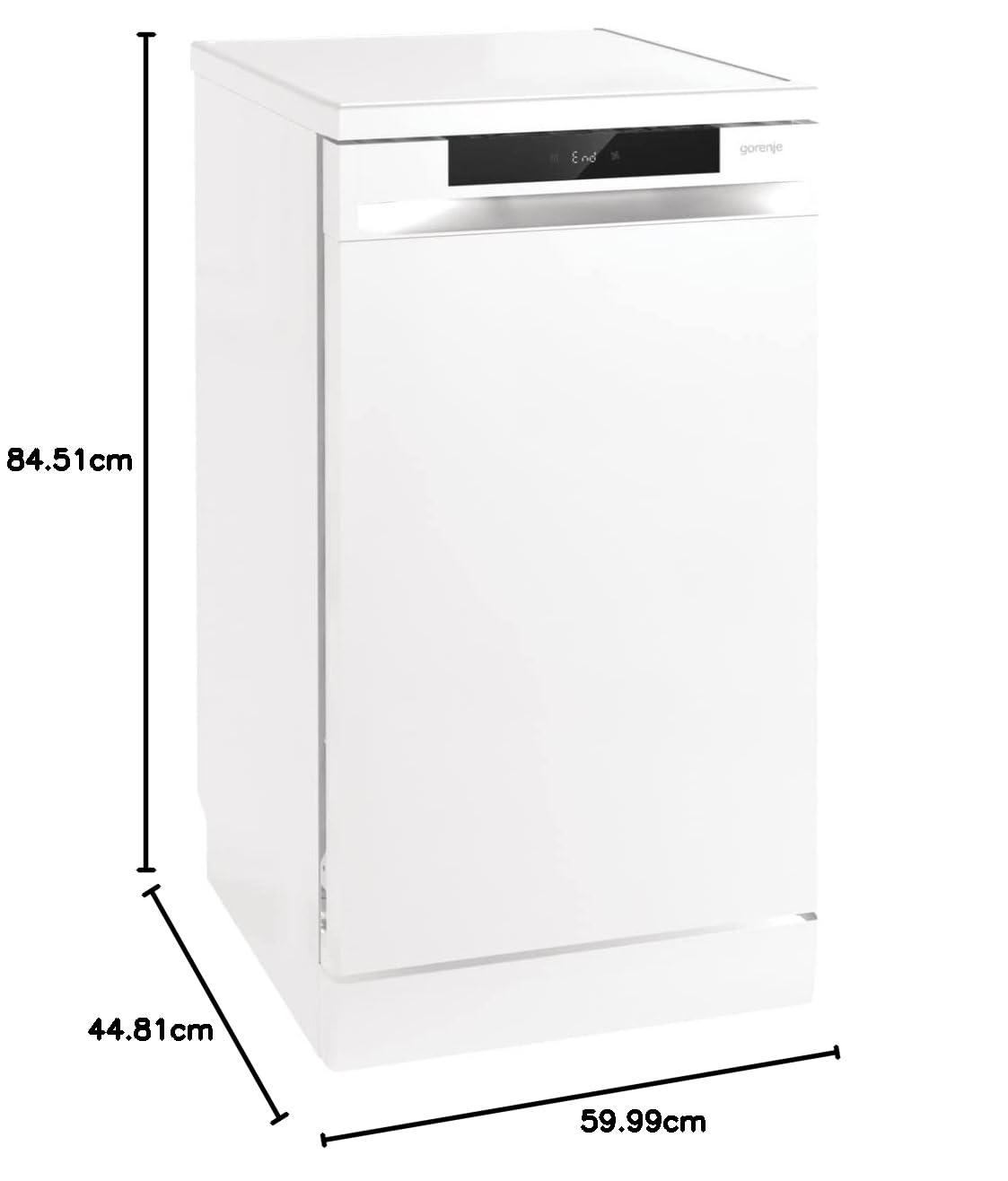 Gorenje GS 541D10 W Advanced Line/wolnostojąca zmywarka do naczyń / 11 nakryć na wymiar / 211 kWh/rok / 60 cm/biały