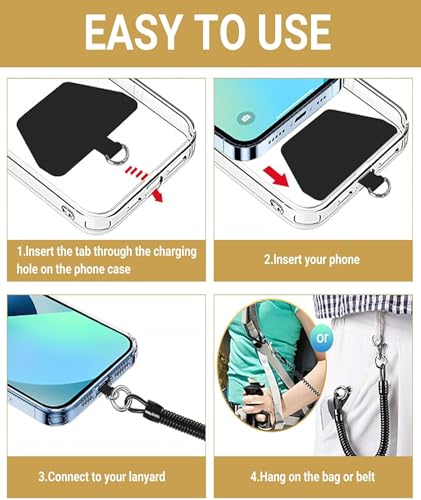 Image of 7PCS Phone Lanyard, Phone Sling with Adjustable Strap, Phone Hanging Chain for Outdoor Activities Like Skiing, Cycling, Hiking, Traveling and Daily Use, Suitable for Gift Giving