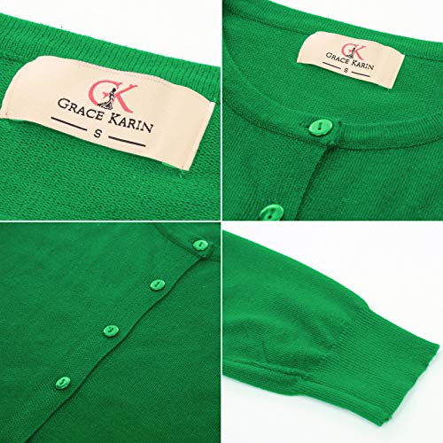 Plus Size Cardigans For Women Long Sleeve Button Down Crew Neck Classic Sweater Knit Cardigan(3Xl,Green) #TOP5