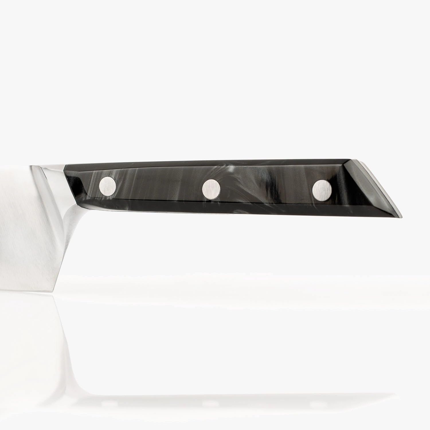 Arcos Serie Eclipse - Cuchillo de Chef - Hoja de Acero Inoxidable Forjado con Filo Seda Plus de 200 mm - Pulido Brillo Especial - Mango Acrílico - Color Negro