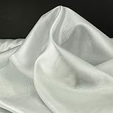 ALMACENES CASA ANGEL Tejido LAMÉ Extra Brillante Serie Rocky 150cm por Metro (Plata, 1 Metro)