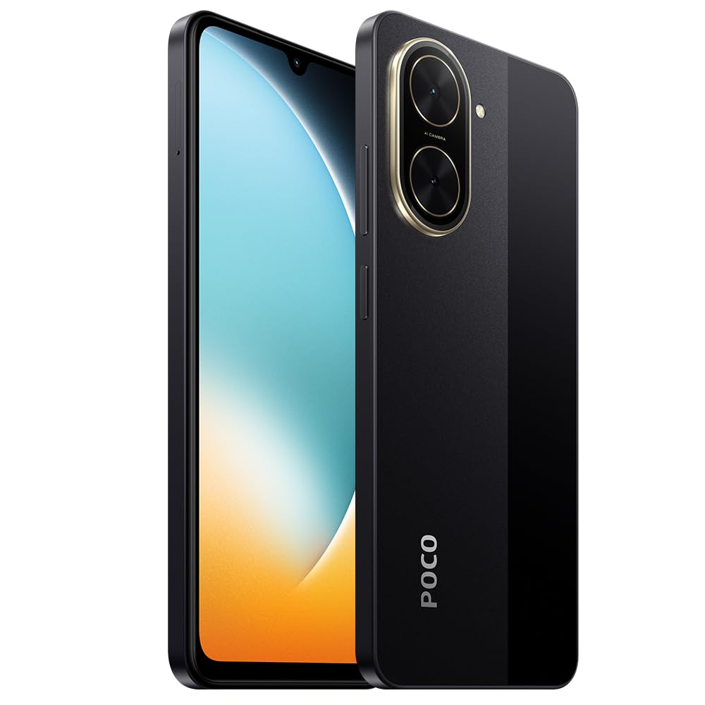 Xiaomi POCO C71 4G Smartphone 3GB+64GB Black, UNISOC T7250 Octa