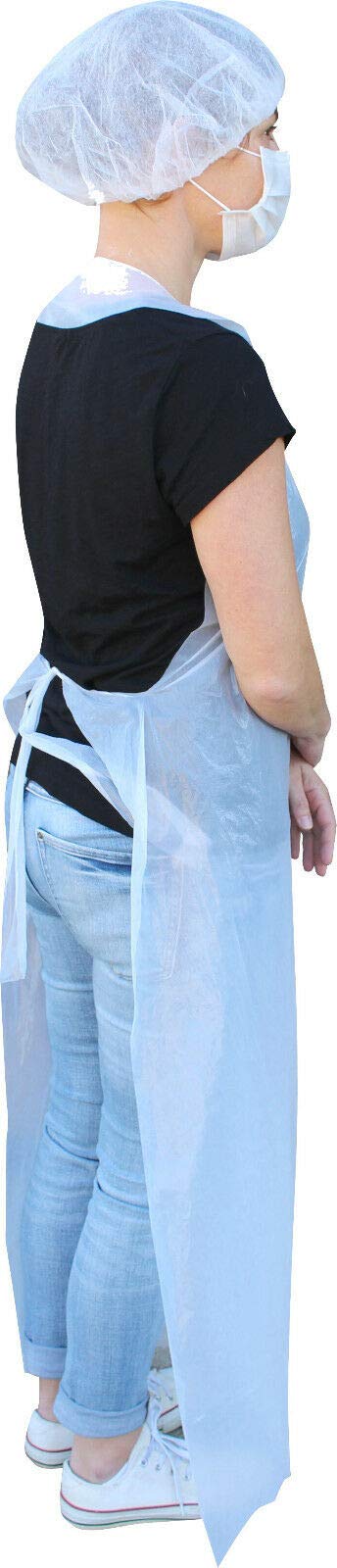 500 Pièces Pe - Tabliers Martelées Gebblockt 75 X 140 cm Plus Couleurs Différentes de Medi-Inn - blanc