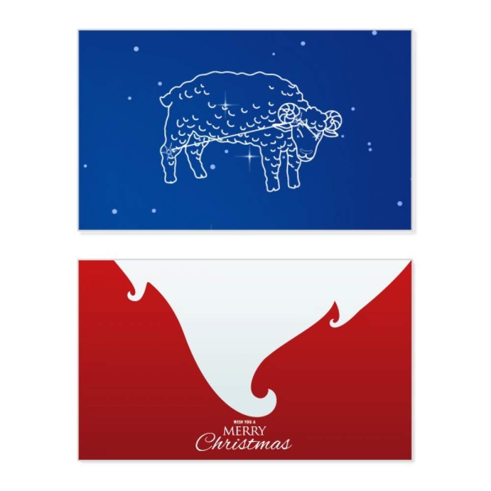 Carte de Noël Bélier Constellation cadeau vintage unique - 5