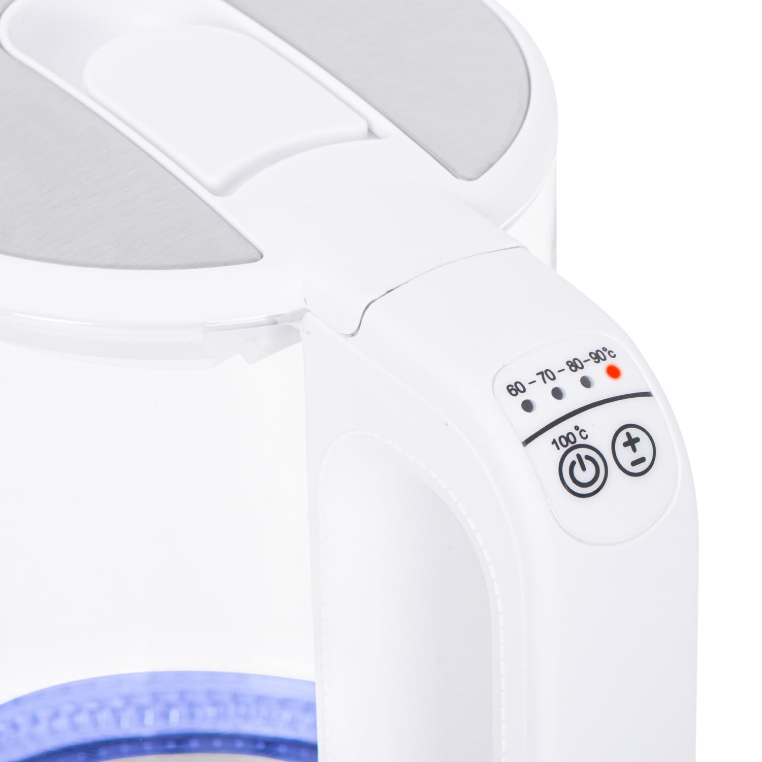 Mesko MS 1301w - Hervidor de agua con regulación de temperatura, 1,7 L, con retroiluminación LED, 2200 W, hervidor de agua