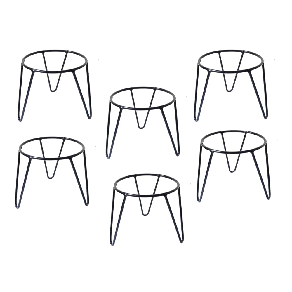 N.A Supplier Metal Planters Long Round Black Stand, Stylish Long Round Strong legs Perfect Stand for Planter indoor and Outdoor (Planters Holder Stand) (Set of 6) (B0BF5N4J96) Amazon Price History, Amazon Price Tracker