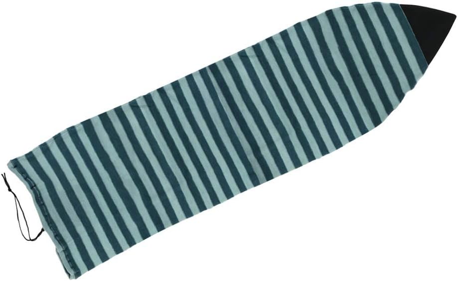 Lightweight 5.0-10.6ft Surfboard Sock Cover Stretch Surfing Board Bags, Comfort Quick-Dry with Drawstring Closure & Padded Nose Protector & Hidden Bag - 5.5ft