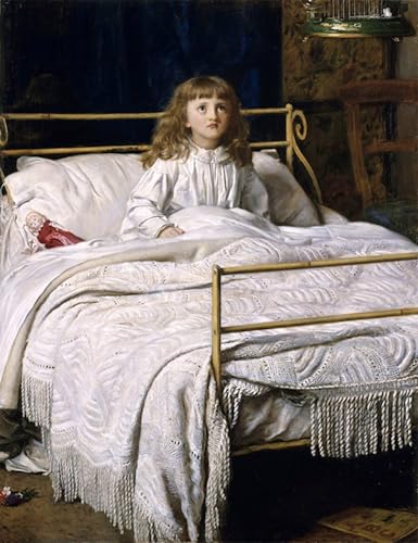Pintura mural en lienzo de 60x90cm, cuadro decorativo de John Everett Millais para salón