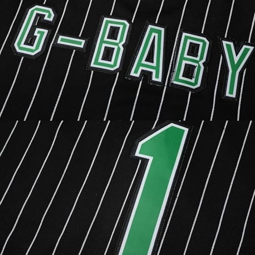 Jersey de béisbol G-Baby Jarius Evans Hardball #1 para Hombre talla XL color negro miniatura 5