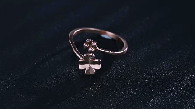Anello quadrifoglio in argento 925 - Fada Gioielli
