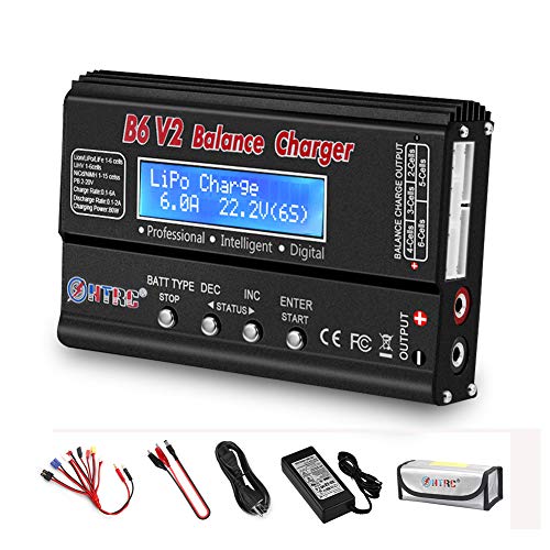 LiPo Charger RC Balance Fast Charger Discharger 1S-6S AC/DC B6V2 Digital Battery Pack