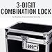 Vaultz Medicine Lock Box - 5 x 7 x 5 Inches - Secure Cabinet Safe with Combination Lock - Ideal for Medications and Small Valuables - Black