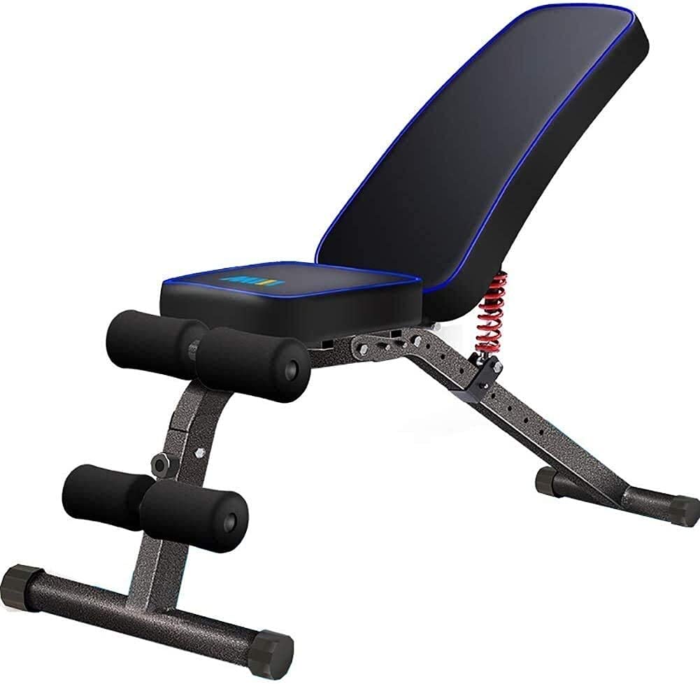 AYCDL Weight Bench Dumbbell Weight Lifting Adjustable Weight Bench Training Fitness Workout Bench Sit Up Home Gym Equipment for Full Body Workout with Flat/Incline/Decline,A,B