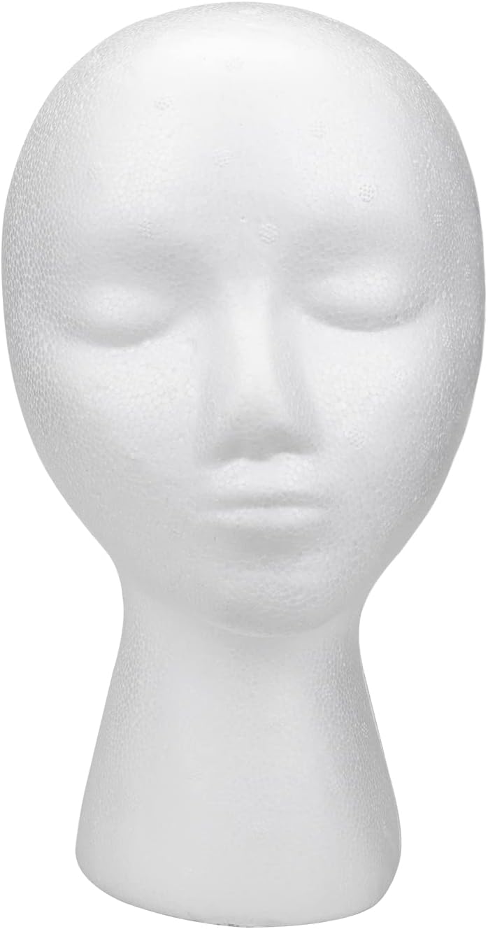 3 Pack 11 Inch Styrofoam Wig Heads Female Foam Head Mannequin Manikin