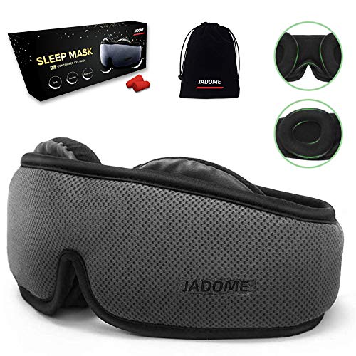 Sleep Mask for Women Men, 3D Contoured Eye Mask for Sleeping with Breathable
