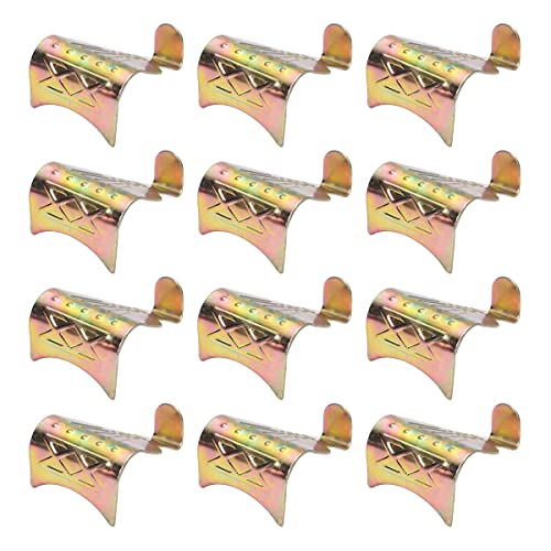 Image of 54 x 34mm Solid Moulding Picture Hooks Hangers Rail Hanging Hook Color Zinc-Plated, for Home Wall Picture Exhibition Art Work Hardware Bronze Tone 30pcs