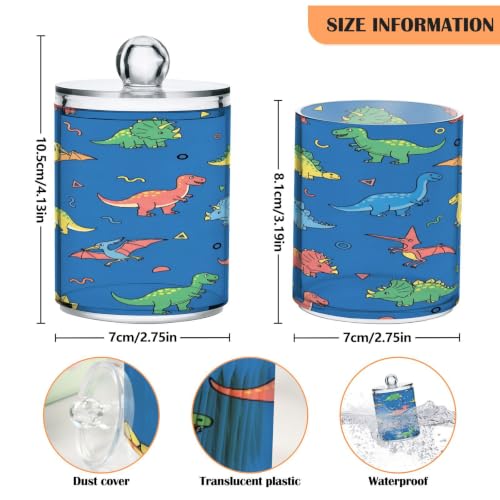Recipiente de almacenamiento de baño elegante de plástico resistente pack de 4 botes 4