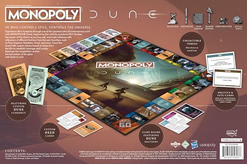 Monopoly: Dune Juego Oficial Edición Coleccionista miniatura 2