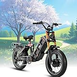 eAhora Juliet Pro 2 electric bike for adults 🔥Power Revolution: Conquer All Terrains ①Equipped with 4400W peak dual motors, eAhora electric bike conquer 40° steep slopes in ease and reach a top speed of 43 MPH. ②Long range electric bike allows you to...