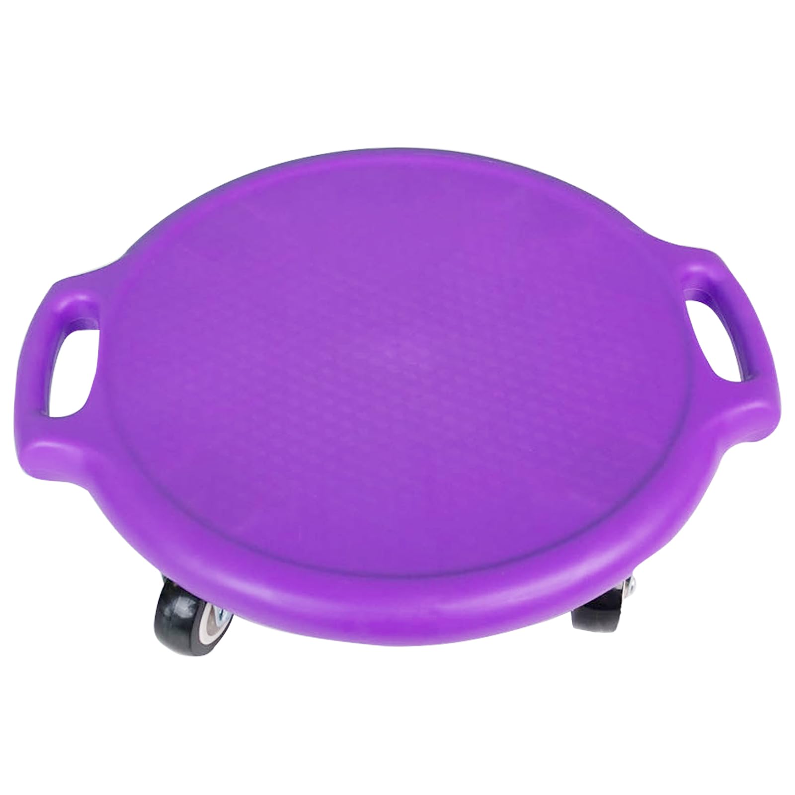Kids Sitting Scooter Board with Universal Wheels Swivel Casters Round Plastic Floor Surfer Sports Scooters with Rollers Autism Kids Sensory Scooter Board for Gym Class Physical Education Home Use — image 1