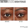 Maybelline-New-York-Tattoostudio-Brow-Pomade-Long-Lasting-Buildable-Eyebrow-Makeup-Black-Brown-0106-Ounce Maybelline TattooStudio Brow Pomade Long Lasting, Buildable, Eyebrow Makeup, Black Brown, 1 Count