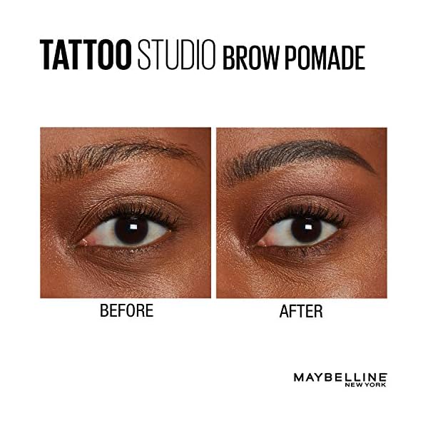 Maybelline-New-York-Tattoostudio-Brow-Pomade-Long-Lasting-Buildable-Eyebrow-Makeup-Black-Brown-0106-Ounce Maybelline TattooStudio Brow Pomade Long Lasting, Buildable, Eyebrow Makeup, Black Brown, 1 Count