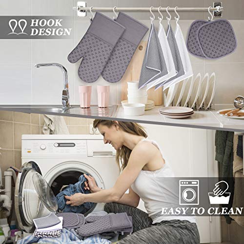 image for BSKSSK Oven Mitts and Pot Holder Sets with Kitchen Towels and Placemat
