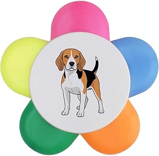 Azeeda 'Beagle Dog' Flower Shape Highlighter ...