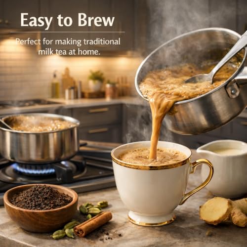 Image of Pahadi Story Premium Masala Chai Tea 250g - Authentic Indian Spiced Chai with Strong Assam CTC Tea & Natural Spices | Traditional Loose Tea for Daily Chai Lovers
