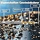 AM-Zerspanungstechnik Gewindeschneider M3-M30 | Hochwertiger Gewindebohrer | Universeller Sacklochgewindebohrer Handgewindebohrer & Maschinengewindebohrer in Einem - Sackloch HSS-TIN, M3 x 0,5
