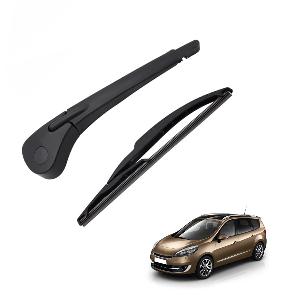 Amhvmu Normal Rear Windscreen Wiper Blade Arm Set Fit For Renault Scenic Ii 03-09