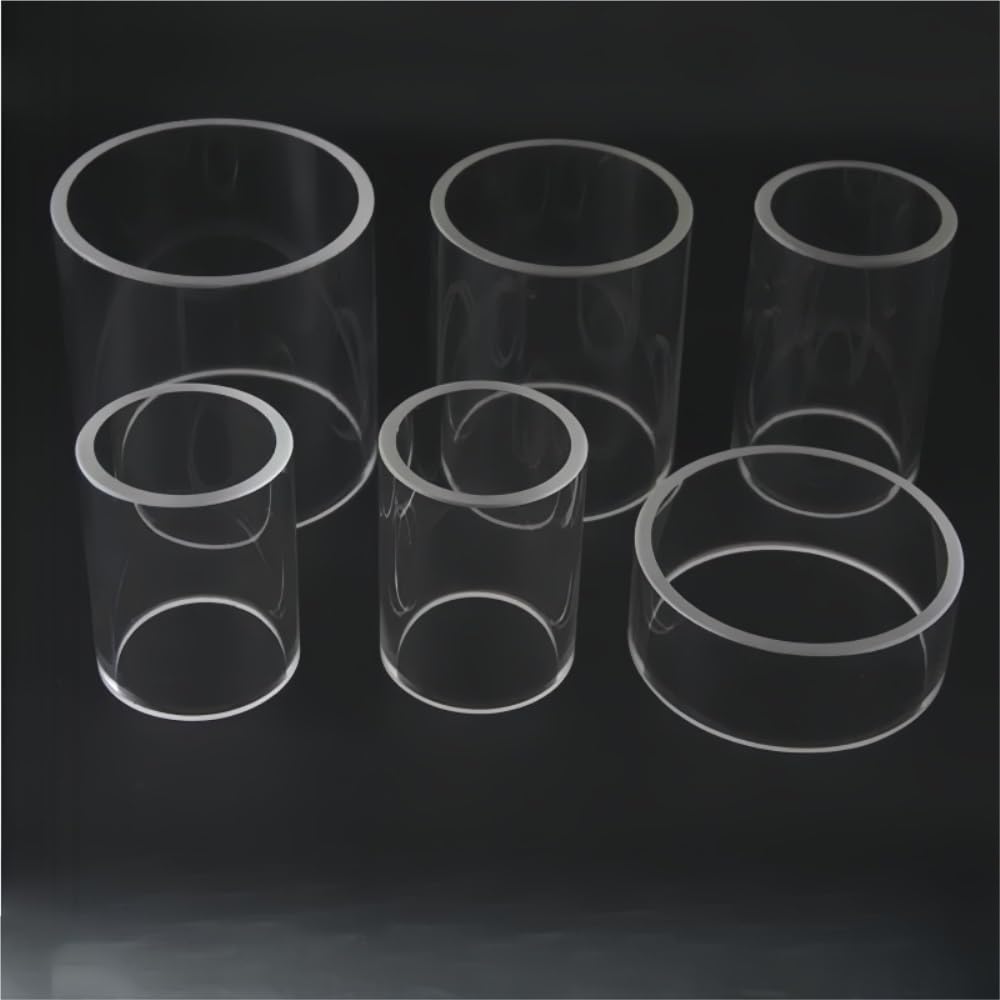 Transparente Glasröhre 1 Stück Beobachtungsfenster aus Borosilikatglasrohr, Dicke 4–10 mm, Höhe 250, Glassäule for Labor(60x10mm)