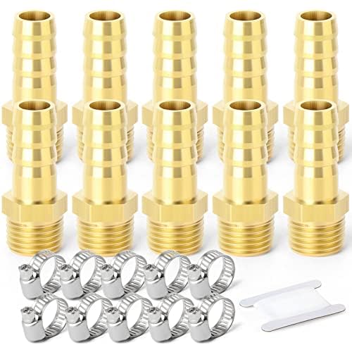 Conectores BSP de latón robusto de 10mm adaptadores de compresión hembra 1/4 de alta resistencia