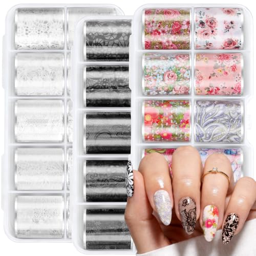 Image of MelodySusie Lace Nail Foil 30 Rolls