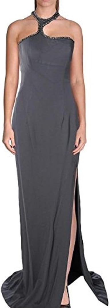 Vestido gris largo fiesta Clearance