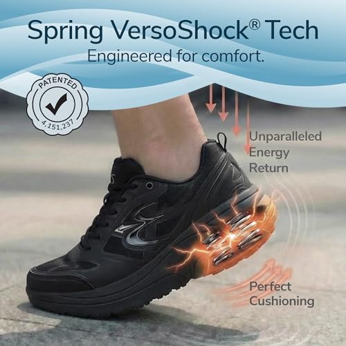 Image of g-defy ION Walking Shoes for Men | Comfortable Orthopedic Shoes for Standing All Day | Patented VersoShock Technology | Wide Toe Box