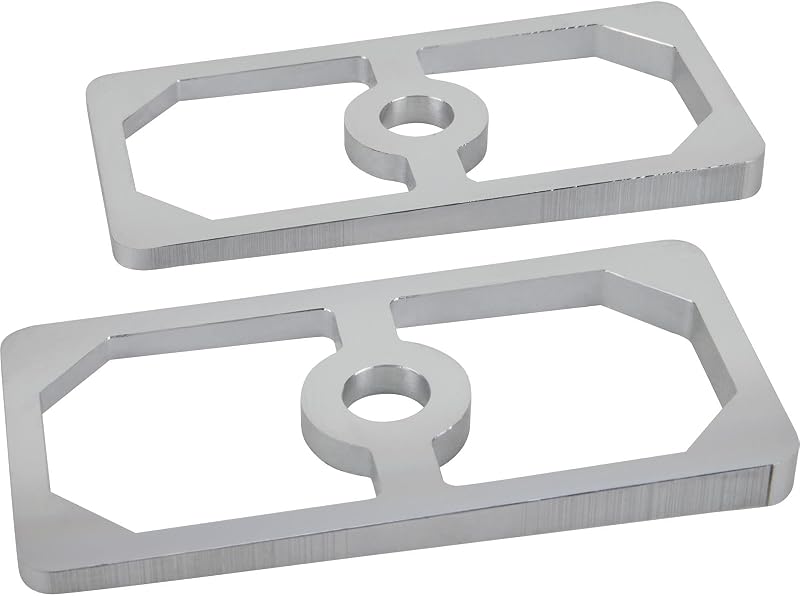 Calços de alumínio para ângulo do pinhão Speedway Motors, 2 graus, para molas de lâmina de 6,35 cm – Par