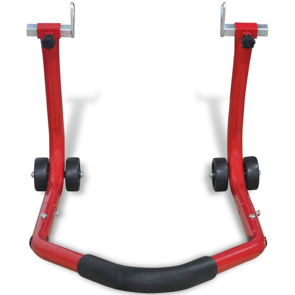 vidaXL Cavalletto Posteriore per Moto Rosso