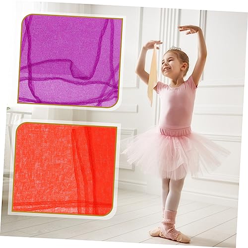 12pcs Boys and Girls Juggling Scarves Red Dance Scarf Headscarf Set for Performance Play2